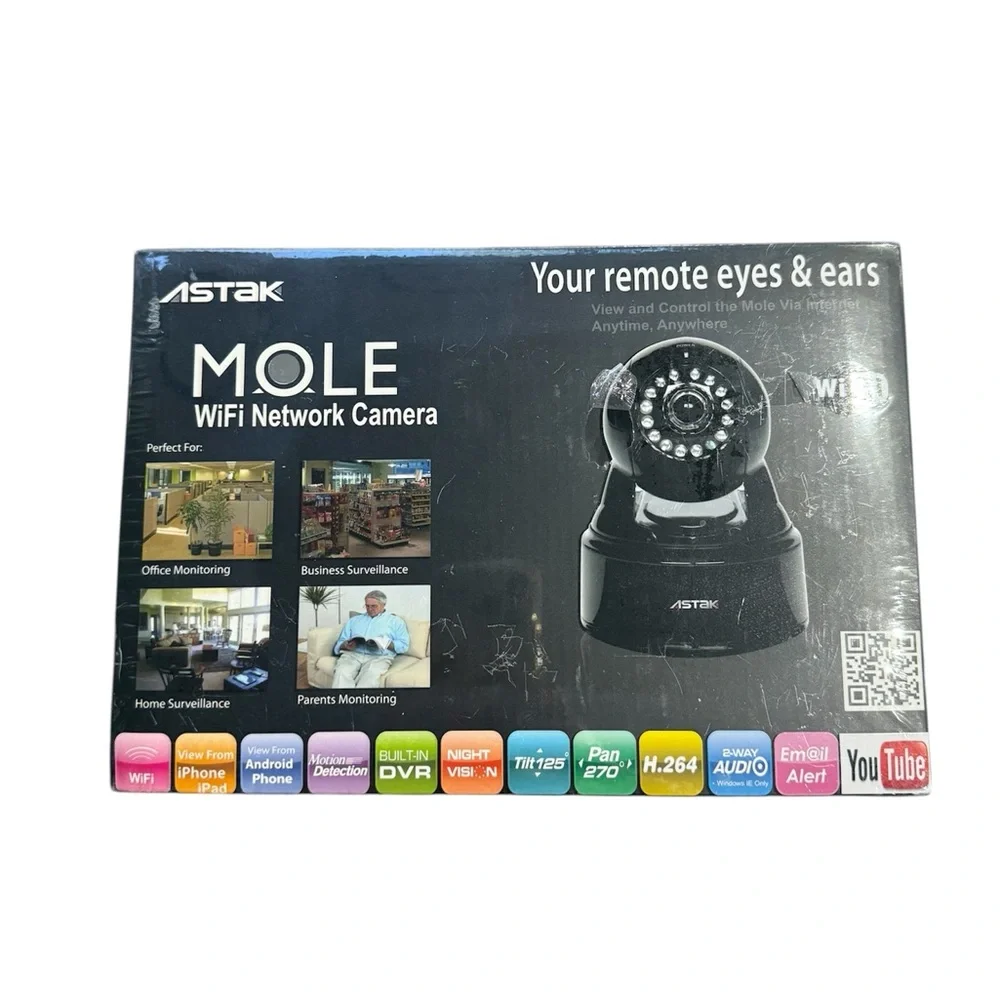 Mole WiFi Network Camera - Black